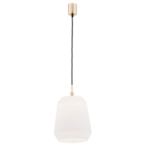 Lampa wisząca z białym szklanym kloszem Argon 4273 Irun E27 25cm x 125cm