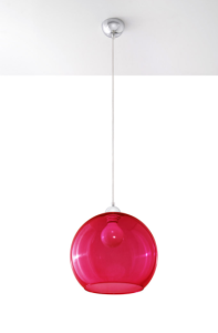 Ball Wisząca Sollux Lighting SL.0253 30cm czerwony