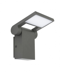 Popielata zewnętrzna lampa ścienna SU-MA 11701 DG Neo LED 10W 3000K IP54