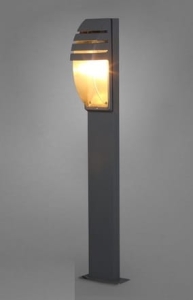 Grafitowa zewnętrzna lampa stojąca słupek ogrodowy Nowodvorski 3394 Mistral E27 IP44 100cm