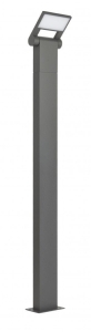 Popielaty słupek oświetleniowy SU-MA 11702-1000 DG Neo LED 10W 3000K IP54 100cm