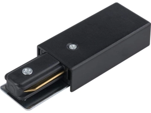 Czarna końcówka zasilająca do szyny natynkowej 1-fazowej Nowodvorski 9463