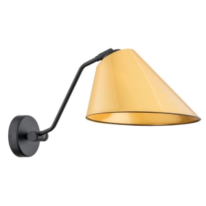 Lampa ścienna kinkiet Argon 4275 Clava E27 czarny złoty