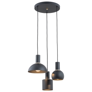Lampa wisząca do kuchni Argon 1472 Sines 3xE27 40cm x 105cm czarny