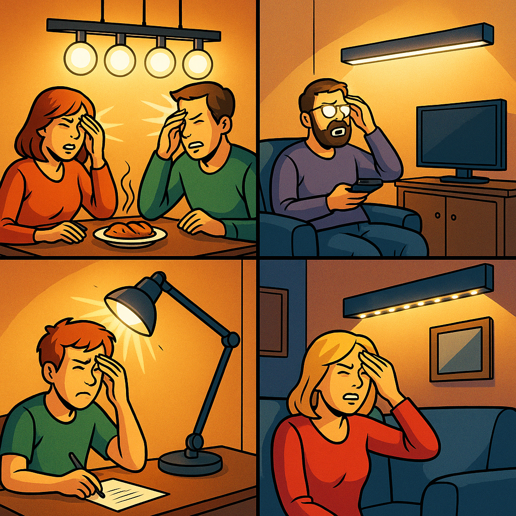 Efekt olśnienia w lampach