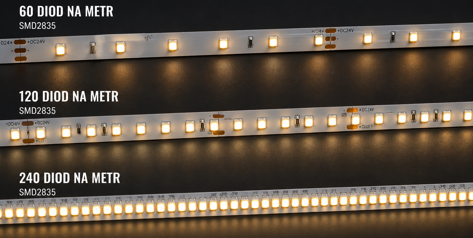 Ilość diod LED w taśmach SMD