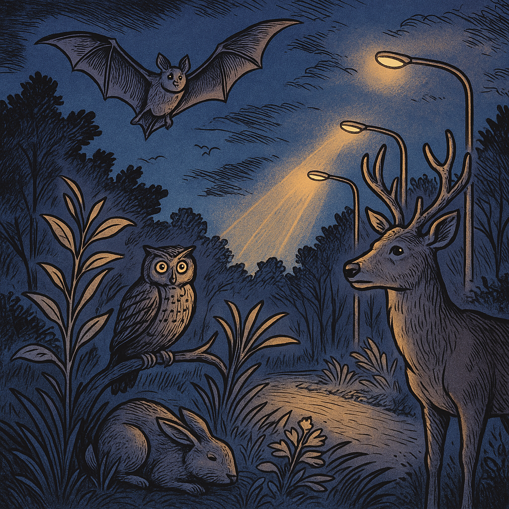 Nocne światło a zwierzęta