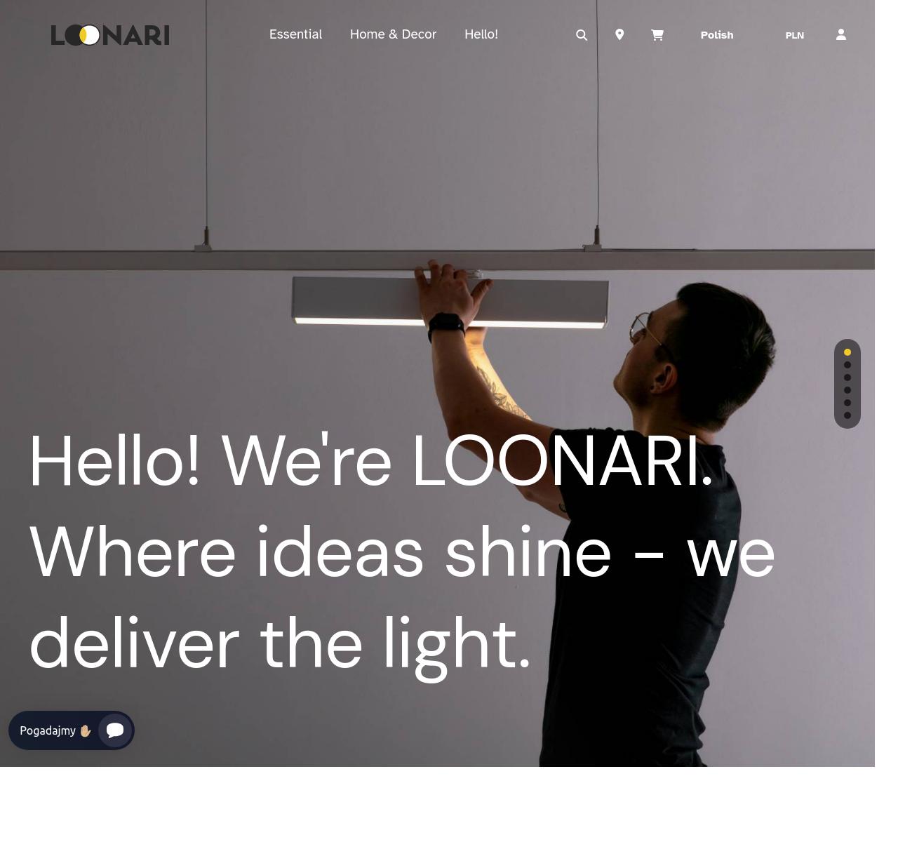 Nowa strona lamp Loonari