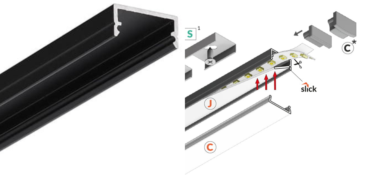Typy profili natynkowych