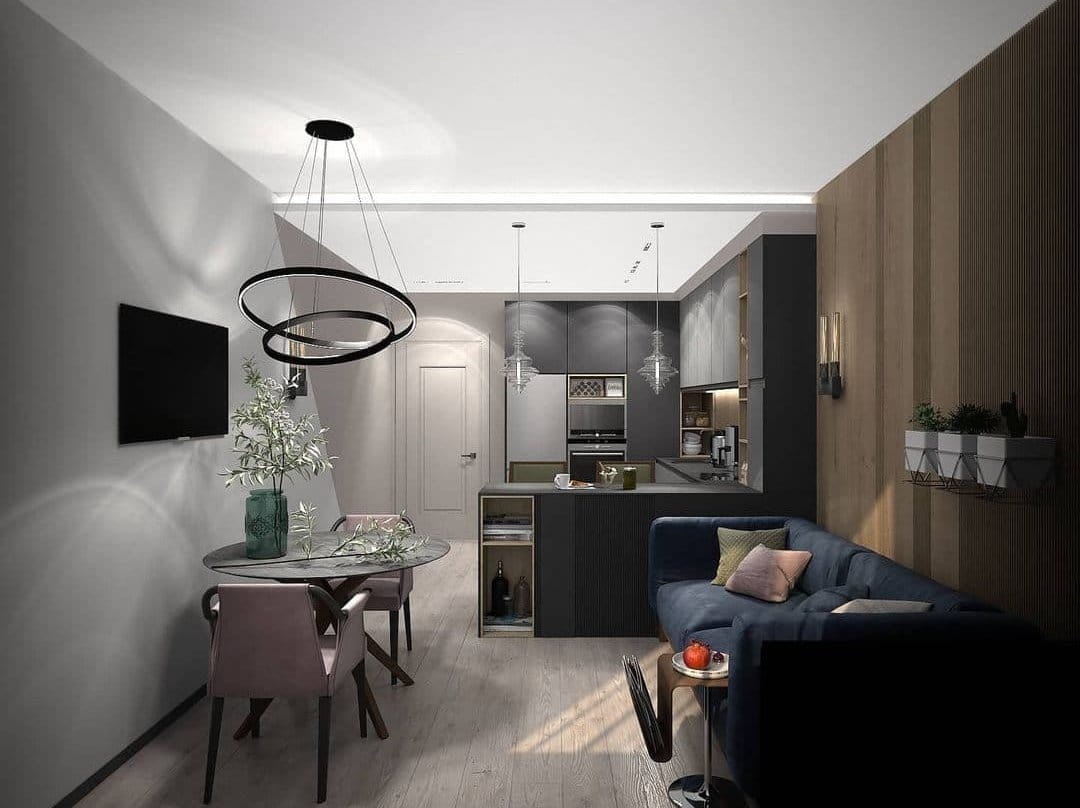 Lampa obręcz LED Maytoni w aranżacji