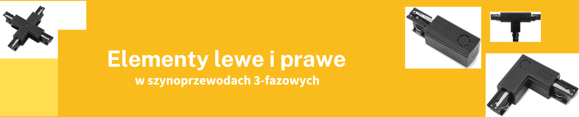 Co to są łączniki i końcówki zasilające lewe i prawe w szynoprzewodach 3-fazowych