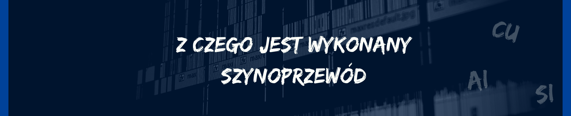 Z czego jest wykonany szynoprzewód