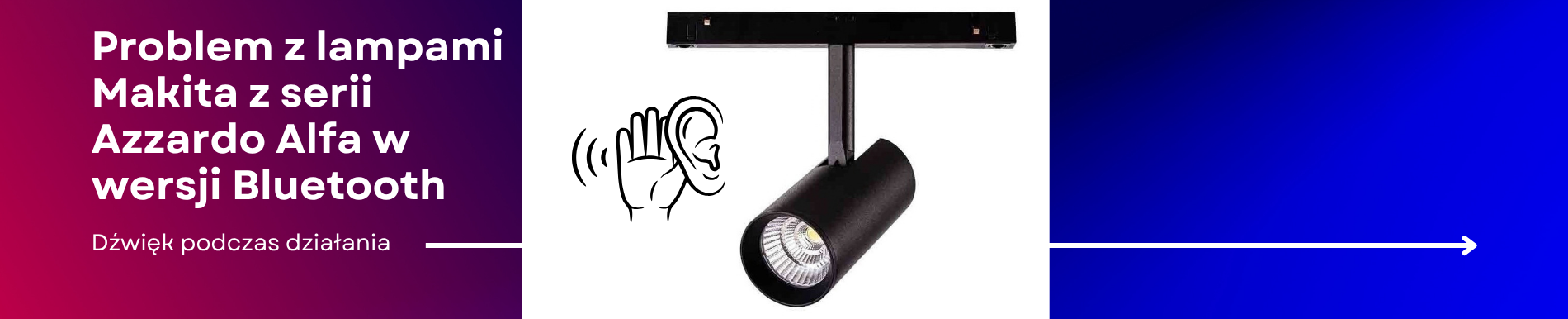 Azzardo Makita Bluetooth - problem z piszczeniem lamp